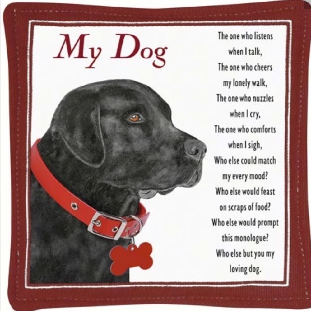 NWT ALICE'S COTTAGE SPICED MUG MAT “MY DOG”